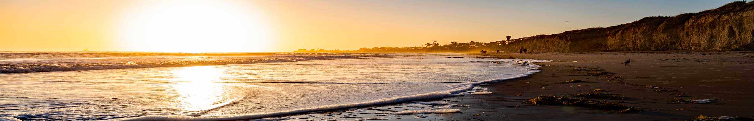 photo of sunset on the beach near ucsb campus